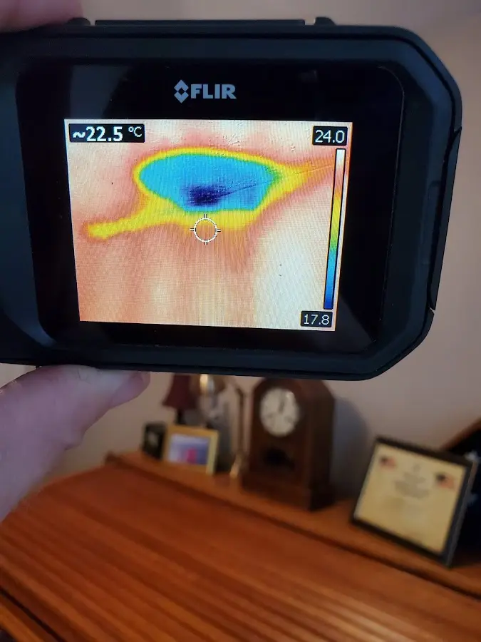 Thermal imaging inspection for water damage in Charter Oak